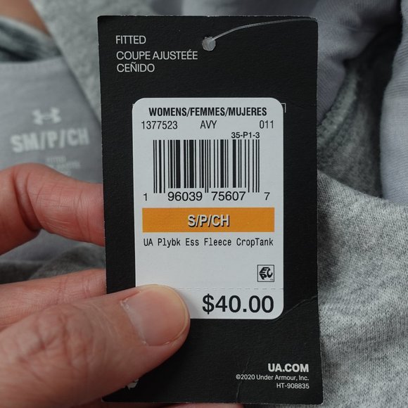 Under Armour Women's Playback Essential Fleece Tank Top Size S - Picture 7 of 8